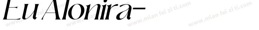 Eu Alonira字体转换